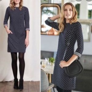 Boden Dotty Quilted Dress